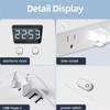 16-in-1 Power Strip with Switch & Surge Protection, Portable Flat Plug Surge Protector Power Strip, with 12 AC Power Outlets 4 USB(2C), 5/10 FT Extension Cord, for Home Office Travel (White-A, 10FT) view 4