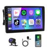 10 Inch Car Radio Stereo Upgrade for Chrysler Cirrus 2008-2011 Head Unit,Double Din IPS Touchscreen Screen Car Radio with Wireless CarPlay/Android Auto,GPS WiFi Bluetooth + AHD Backup Camera, 2G+32G view 1