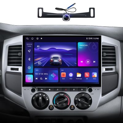 12.5 inch Car Stereo Dash Kit Replacement for Toyota Tacoma Radio Upgrade 2005-2015,QLED Touch Screen Head Unit w/Wired Wireless CarPlay Andriod Auto GPS Navigation 5GWiFi FM/AM (12.5 inch 6G+128G)