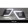 2Pcs LED Daytime Running Light Fog Light DRL Turn Signal Light for Toyota Hilux Revo Vigo 2015 2016 2017-White Yellow (White) view 3