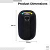 Bosreroy 20W Portable Wireless Speaker, Ipx6 Waterproof, Outdoor Use, Heavy Bass, Colorful Lights, Aux & Tf Card Support, Black view 4