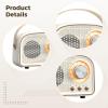 Bosreroy Vintage Portable Mini Wireless Speaker with Wireless 5.0, Tf Card, Fm Radio, Multi-Function Button, 4.5 X 3.1 X 2.4 in view 2