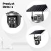Bosreroy Outdoor Surveillance Camera, Solar-Powered, 4G Enabled, Dual Lens Hd Resolution, Ip66 Weatherproof, Wireless Security System view 4