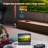 FAUOSWUK Wireless Transmitter and Receiver 4K Decode 1080P Output 60Hz Wireless Video Extender Kit with Dual Band 2.4G 5.8G for TV Projector Laptop view 3