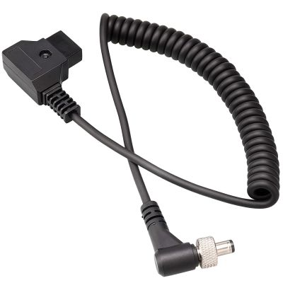 Bosreroy Extendable D-Tap Power Cable with Spring Coil for Np-F970 Devices, 47.24 in Length, Includes Additional 50Cm Cable