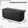 Bosreroy Portable Waterproof Wireless Speaker, Heavy Bass, TWS Stereo, 6.6 X 3 in, 24H Playtime, Black, Tf Card Playback view 4