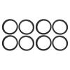 Vroelos 4 Pair 6.5" Plastic 1/2" Speaker Spacer Rings for Auto Car - ABS Plastic Mounting Adapter Subwoofer Custom Installation Mounting Adapter, Black view 1