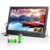 NORTHING 19.5" Portable TV for Outdoor Indoor, 8000mAh Built-in Power Operated Portable TV for Camping Kitchen Counter Bedroom RV Patio Car, Small T V with Antenna/HDMI/USB/AV Input view 1