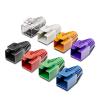 100pcs RJ45 CAT7/CAT6a Ethernet Cable Strain Relief Sleeve Cable Connector Plug Cover(Transparent 100PCS) view 2