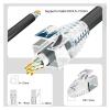 100pcs RJ45 CAT7/CAT6a Ethernet Cable Strain Relief Sleeve Cable Connector Plug Cover(Transparent 100PCS) view 3
