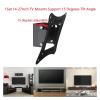1Set 14-27Inch TV Mounts LCD LED Monitor Wall Mount Bracket Fixed Flat Panel TV Frame Support 15 Degrees Tilt Angle view 2