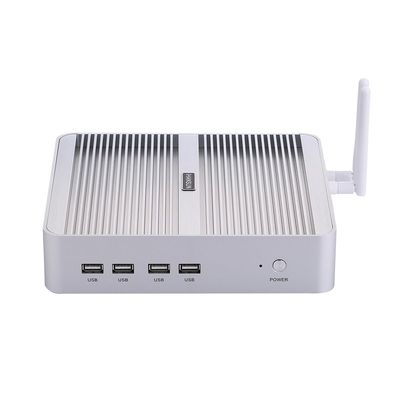 ANDAQI Fanless Mini PC, Desktop Computer, HTPC, I3 8140U 8145U, BM07, VGA, HDMI, 4 x USB3.0, 4 x USB2.0, LAN, 16G RAM, 128G SSD, 1TB HDD
