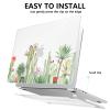 AKIT Compatible with MacBook Air 13 inch Case 2026 2025 2024-2022 M4 M3 M2 A3240 A3113 A2681, Unique Hard Shell Laptop Case+Screen Protector+Keyboard Cover for MacBook Air 13.6 inch, CactusFlowers view 4