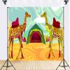 10x8ft Decorated Camel Photography Backdrop, Desert Theme Party Background Kids Birthday Party Decorations Photoshoot Studio Props Fabric view 2