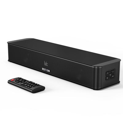 BESTISAN 2.1CH Sound Bar for TV, 16.5 Compact with Built-in Subwoofer, ARC/Opt/AUX/USB Input, Volume Boost, Bluetooth 5.3, Peak 100W, 3 EQ Modes, All-in-one Soundbar for PC/Gaming/Projectors