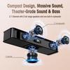 BESTISAN 2.1CH Sound Bar for TV, 16.5 Compact with Built-in Subwoofer, ARC/Opt/AUX/USB Input, Volume Boost, Bluetooth 5.3, Peak 100W, 3 EQ Modes, All-in-one Soundbar for PC/Gaming/Projectors view 2