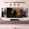BESTISAN 2.1CH Sound Bar for TV, 16.5 Compact with Built-in Subwoofer, ARC/Opt/AUX/USB Input, Volume Boost, Bluetooth 5.3, Peak 100W, 3 EQ Modes, All-in-one Soundbar for PC/Gaming/Projectors view 3