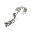 2022mm Men's Sports Solid Stainless Steel Watchband Fit for Seiko Skx007/Skx009 SRPD63K1 Jubilee Curved End Bracelet(Type B with logo,22mm) view 1
