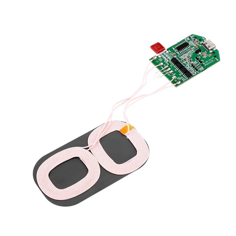 15W Dual Coil Wireless Charging Module Wireless Charger PCBA Multi-Purpose Home car Equipment Wireless Charging Type-C Interface