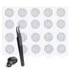 20 PCS Earbud Mesh Replacement with Tweezers, 4 Mm Stainless Steel Earbud Dust Filter Mesh Compatible with Most in-Ear Headphones view 1