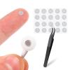 20 PCS Earbud Mesh Replacement with Tweezers, 4 Mm Stainless Steel Earbud Dust Filter Mesh Compatible with Most in-Ear Headphones view 4