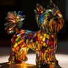 AJHQLCOME Resin Decorative LED Night Light Cat and Dog Series Art Animal Sculpture Creative Home Desktop Decoration view 1