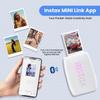 Fujifilm INSTAX Mini Link 3 Smartphone Printer + INSTAX Mini Instant Film (20 Sheets) + USB Wall Charger + BluebirdSales Travel Bag, Photo Album, Microfiber Cleaning Cloth (Clay White) view 2