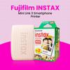 Fujifilm INSTAX Mini Link 3 Smartphone Printer + INSTAX Mini Instant Film (20 Sheets) + USB Wall Charger + BluebirdSales Travel Bag, Photo Album, Microfiber Cleaning Cloth (Rose Pink) view 2