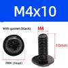40 PCS Vesa Screws, VESA Compatible M4x10mm TV/Monitor Wall Mount Screws for 75x75mm and 100x100mm Brackets. Phillips Head M4 x 10mm Black with Washers (40, M4 x 10mm) view 3
