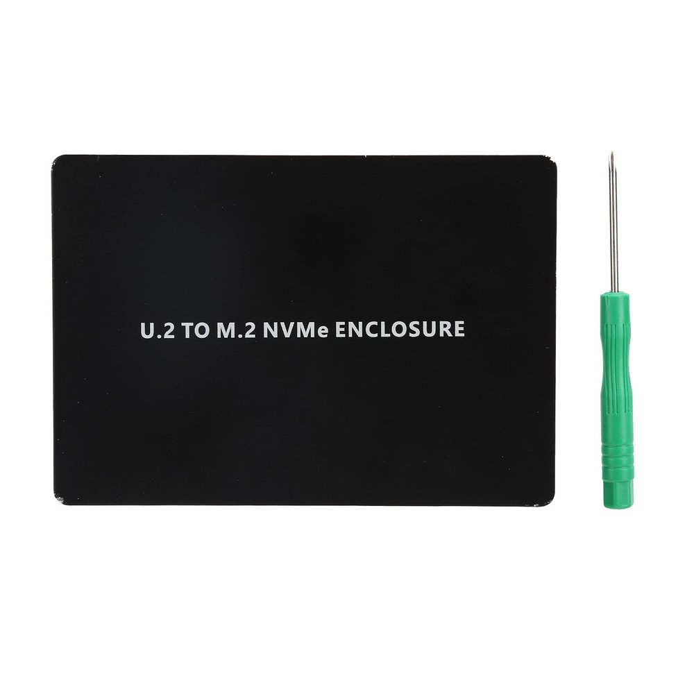 25In. Hard Disk Enclosure PCIE30. NVME M Key M2. to U2. Adapter Card, Aluminum Alloy U2 SSD Enclosure for NVME SSD, Fast Speed with SFF8639 Interface, Hot Swappable