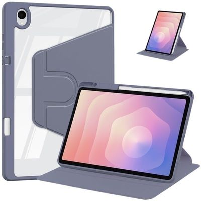 360 Rotating Stand Anti-Fall Tablet Case Suitable for Samsung Galaxy Tab S11 (2025) 11-inch(SM-X730/SM-X736) Acrylic Back Cover