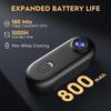 4K Action Camera, Tiny Body with Spring Clip, Hands-Free POV Recording, Helmet Cam for Cycling, Motorcycle, 64GB Card, Black view 3