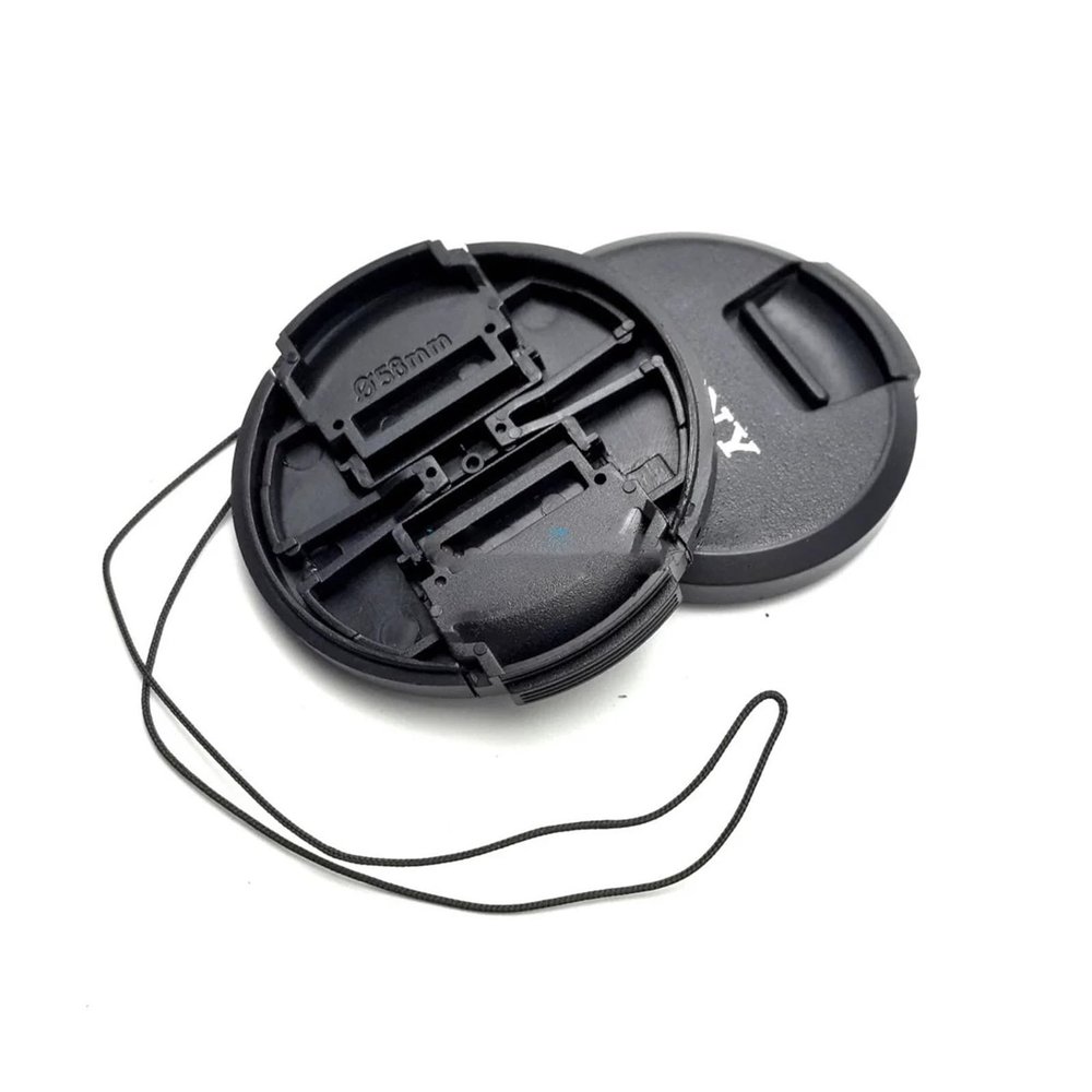 1piece 40.5-82mm AccessoriesCompatible For Sony 40.5mm 49mm 55mm 52mm 58mm 67mm 72mm 77mm 82 Mm SLR Camera Lens Center Pinch Snap-on Cap Cover Part(58mm)