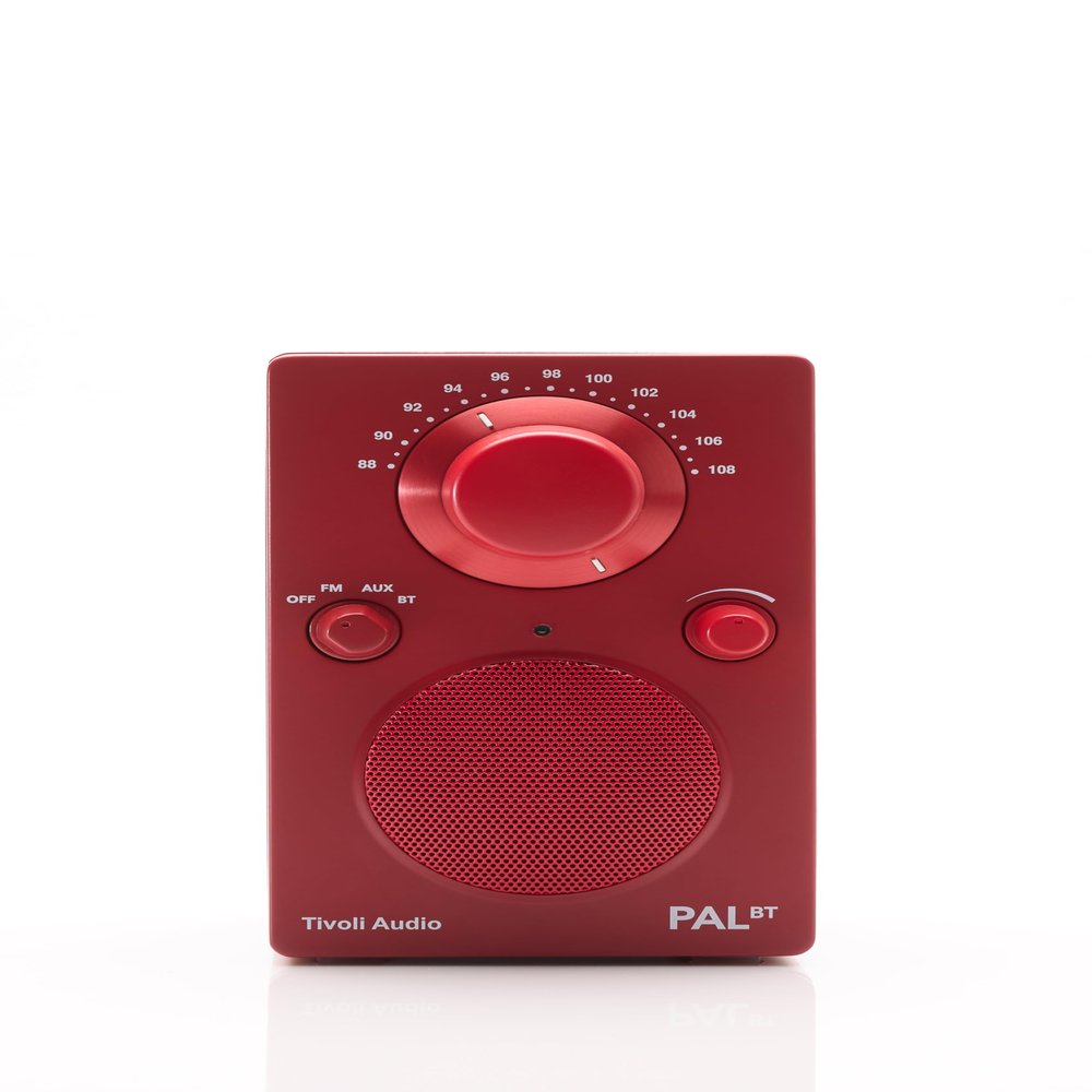 Tivoli Audio PAL BT (Gen 3) Portable Bluetooth FM Radio/USB-C / (Red)