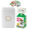 Fujifilm Instax Mini Link 2 Smartphone Printer Plus Instax Mini Films 20 Pack. Plus Stickers. Bonus All-Purpose Microfiber Cloth (Clay White) view 1