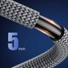 JINPIAOPIAO 8K HDTV Cable Braided HDTV 2.1 Cord Supports 8K@60Hz 4K@240Hz 144Hz 48Gbps for Monitors Gaming Consoles Projectors view 3