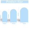 Set of 3 Arch Backdrop Covers Cielito Lindo Baby Shower Arch Stand Stretchy Cover for Mexican Theme Fiesta Talavera Birthday Party Decorations (6FT,6.6FT,7.2FT,Blue10) view 3