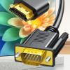 JINPIAOPIAO HDTV to VGA Converters Cable 1080P Resolution Metal Texture Suitable for Laptop Projectors Monitor view 2