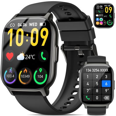 BP Doctor Smart Watch(Answer/Make Call),120+ Sport Modes Fitness Tracker with Sleep Heart Rate Monitor, Pedometer, IP68 Waterproof Fitness Watch for iOS Android