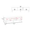 TV Stand with 2 Doors and Open Storage Modern Media Console Table,for Living Room Decor, Office,for The Living Room view 2
