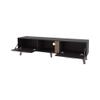 TV Stand with 2 Doors and Open Storage Modern Media Console Table,for Living Room Decor, Office,for The Living Room view 4