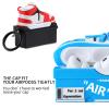 [2Pac] Compatible Airpods Pro 3 Case (2025),3D Cute Cartoon Shoe Box Soft Silicone Protective Cases for Apple AirPods Pro 3rd Generation Case,Airpod Pro 3 Cover with Keychain for Women Men,Red+Blue view 2
