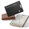 AI.QVOKA Wallet Tracker Card, Rechargeable Smart Tracking Card Works with Apple Find My & Google Find Hub, Item Locator for Wallet, Passport, Purse, Luggage, Bag, Black, 1 Pack view 1