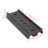 4.25in Dovetail Plate Dovetail Mounting Plate 1/4in Screw Holes for Theodolite Tripod Excellent(Black) view 3