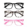 CHEERS DEVICES Blue Light Glasses for Kids Boys Girls - 3 Pack Computer Glasses with Unbreakable Frame and Anti-Glare - blue light glasses for girls (Age 6-9) view 1