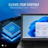 G-Anica win11 Laptop Computer, 8GB RAM 128GB ROM, Celeron Dual core Processors, 10" Netbook Computer with WiFi, Webcam and Bluetooth, Mini Laptop with Bag, Mouse, Headphone and Mouse Pad (Gray) view 2