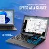G-Anica win11 Laptop Computer, 8GB RAM 128GB ROM, Celeron Dual core Processors, 10" Netbook Computer with WiFi, Webcam and Bluetooth, Mini Laptop with Bag, Mouse, Headphone and Mouse Pad (Gray) view 3