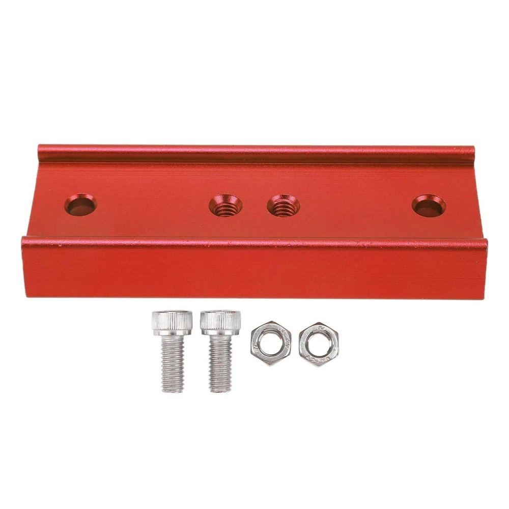 4.25in Dovetail Plate Dovetail Mounting Plate 1/4in Screw Holes for Theodolite Tripod Excellent(Red)