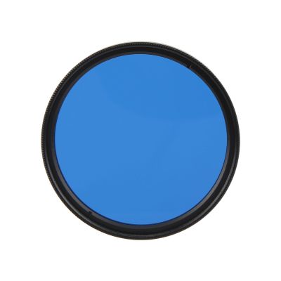 52mm Camera Lens Color Filter Optical Glass Waterproof Oil Proof Lens Filter for Nikon for Fujifilm Camera Photography Accessory Excellent(Blue)