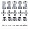 15pcs/20pcs 1/4 Inch to 3/8 Inch Male Female Converter Threaded Adapter Screws Accessory Photo Studio Kit for Light Stand Flash Excellent(15pc-Set) view 2